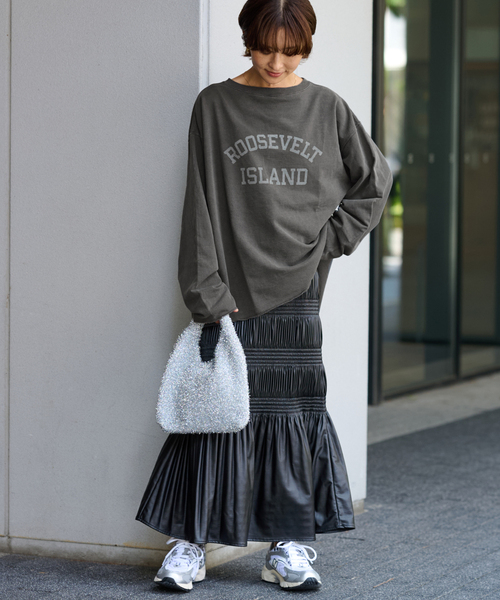 HOLIDAYS COMFORT】USAコットンインレイウラケプルオーバー（T