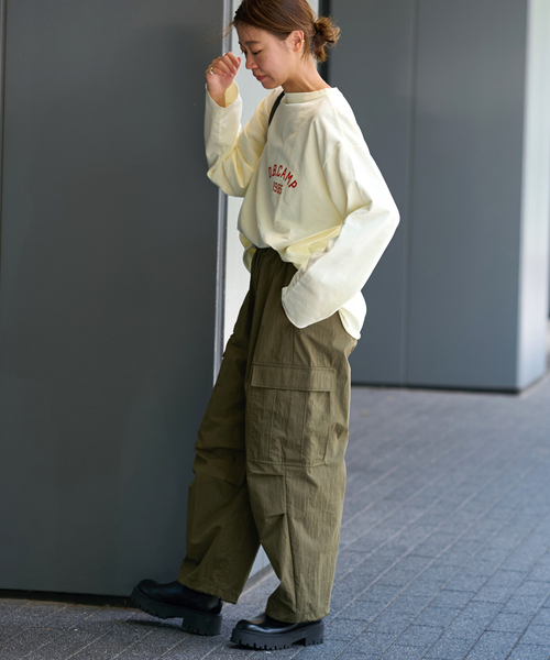 JOURNAL STANDARD relume(ジャーナルスタンダード レリューム)の「【HOLIDAYS COMFORT】USAコットンインレイウラケプルオーバー(Tシャツ/カットソー・レディース・マスタード/ホワイト系その他/ブラック系その他/キャメル・FREE)」の16枚目の写真