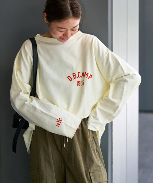 JOURNAL STANDARD relume(ジャーナルスタンダード レリューム)の「【HOLIDAYS COMFORT】USAコットンインレイウラケプルオーバー(Tシャツ/カットソー・レディース・マスタード/ホワイト系その他/ブラック系その他/キャメル・FREE)」の19枚目の写真