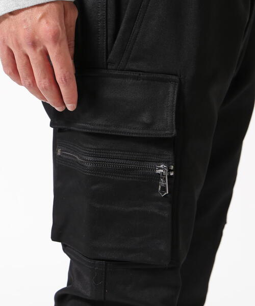 1piu1uguale3 RELAX(ウノピュウノウグァーレトレリラックス)の「1PIU1UGUALE3 RELAX/ウノピゥウノウグァーレトレ リラックス/スリムカーゴパンツ(カーゴパンツ・メンズ・ブラック・L/M/XL)」の16枚目の写真