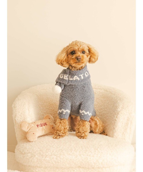 【HOLIDAY】【CAT&DOG】ノルディックプルオーバー（ペットウェア）｜gelato pique（ジェラートピケ）