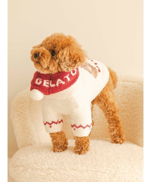 【HOLIDAY】【CAT&DOG】ノルディックプルオーバー（ペットウェア）｜gelato pique（ジェラートピケ）