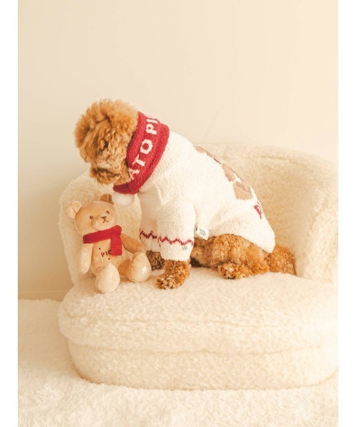 【HOLIDAY】【CAT&DOG】ノルディックプルオーバー（ペットウェア）｜gelato pique（ジェラートピケ）