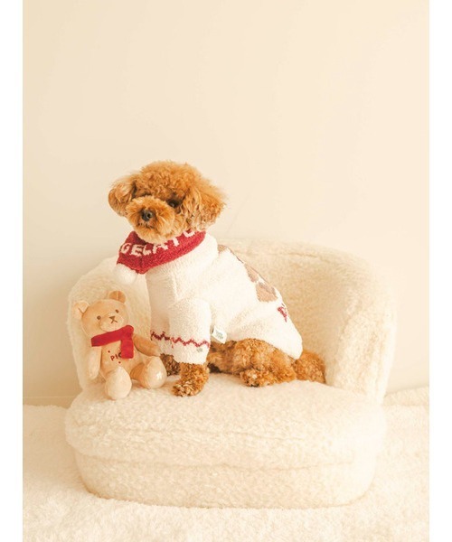 【HOLIDAY】【CAT&DOG】ノルディックプルオーバー（ペットウェア）｜gelato pique（ジェラートピケ）