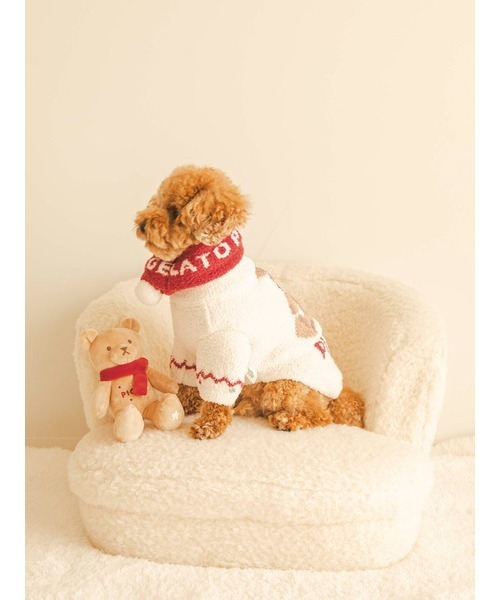 【HOLIDAY】【CAT&DOG】ノルディックプルオーバー（ペットウェア）｜gelato pique（ジェラートピケ）