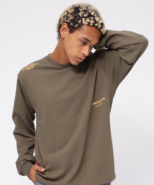 《WEB&DEPOT限定》MULTI STENCIL LONGSLEEVE T-SHIRT / マルチ ステンシル 長袖Tシャツ / AVIREX / アヴィレックス（Tシャツ/カットソー）｜AVIREX（アヴィレックス）