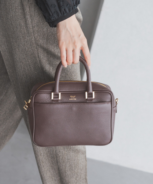 追加2》Manuel MILANO/マニュエルミラノ 別注 レザーバッグ MIDI