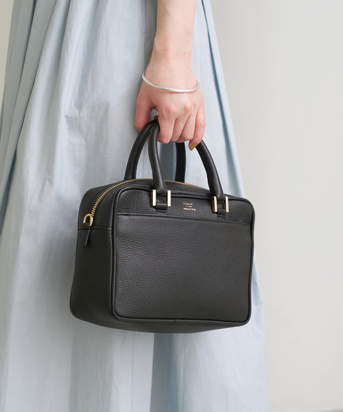 IENA マニュエルミラノ　別注　レザーバッグ　MIDI ブラック 追加5》Manuel MILANO/マニュエルミラノ 別注 レザーバッグ MIDI