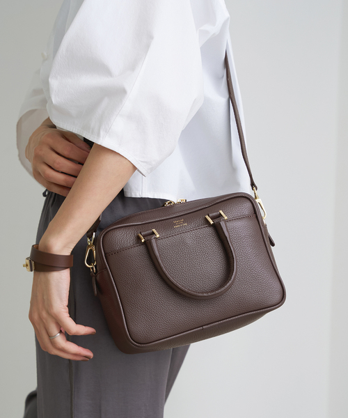 追加2》Manuel MILANO/マニュエルミラノ 別注 レザーバッグ MIDI