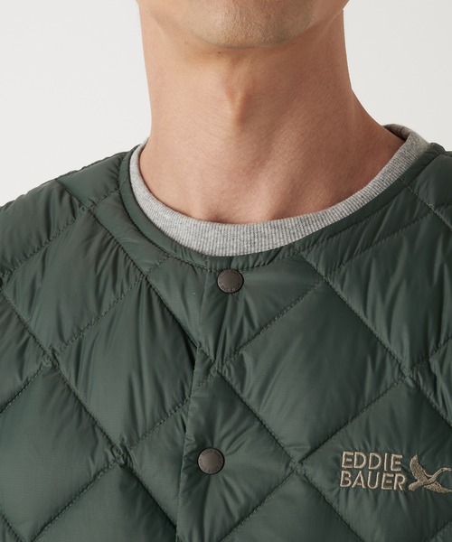 Eddie Bauer(エディーバウアー)の「インナーダウン ベスト(ダウンベスト・メンズ・ダークカーキ/ブラック/チャコールアッシュ・XXL/XL/L/M/S)」の19枚目の写真