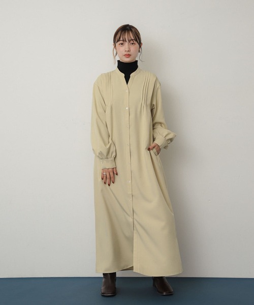 L a　袴✖️2着　ワンピース×1着 セール】『Shortサイズあり』タックシャツワンピース（ワンピース