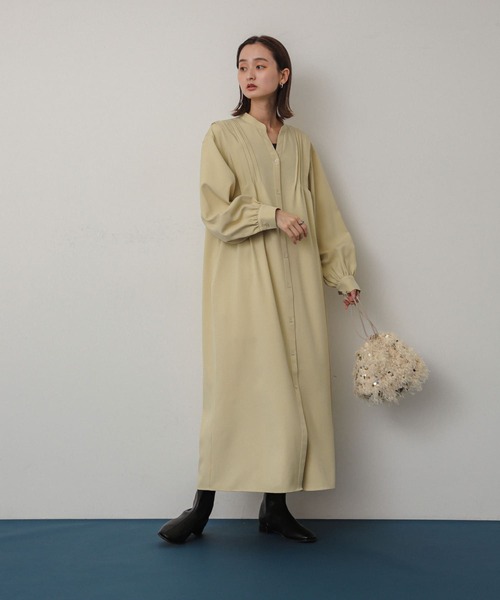 セール】『Shortサイズあり』タックシャツワンピース（ワンピース