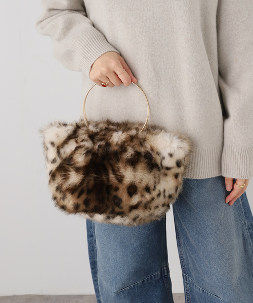 La TOTALITE(ラトータリテ)の「【HELEN MOORE/ヘレンムーア】eco fur bag(ハンドバッグ・レディース・グレー/ブラウン・FREE)」の14枚目の写真