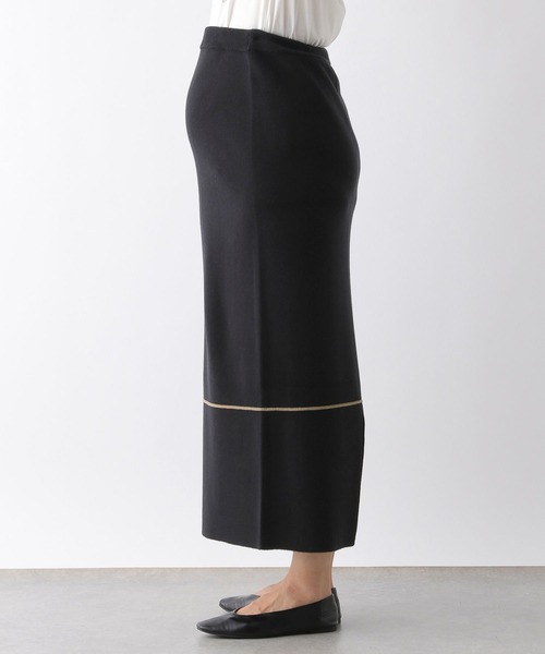 LEPSIM（レプシィム）の「【産前・産後対応】マタニティ／12ゲージジャガードニットスカート　133306（マタニティウェア/グッズ・レディース・ブラック/アイボリー/ブラウン/ライトパープル・FREE）」の21枚目の写真