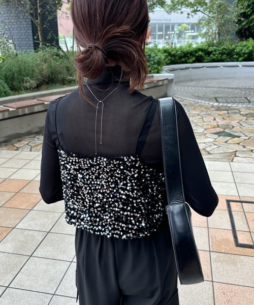 ISOOK（アイスー）の「【ISOOK / アイスー】スネークチェーンスライドネックレス  / メタルモチーフ レディース シルバー  ZOZOTOWN限定（ネックレス・レディース・シルバー・FREE）」の4枚目の写真