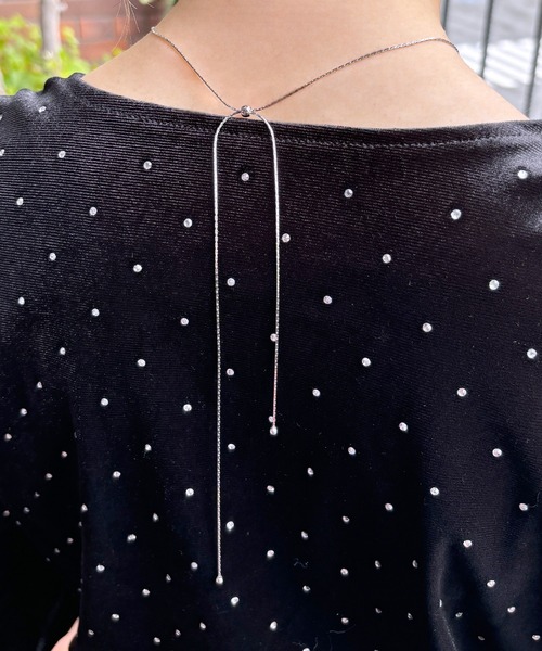 ISOOK（アイスー）の「【ISOOK / アイスー】スネークチェーンスライドネックレス  / メタルモチーフ レディース シルバー  ZOZOTOWN限定（ネックレス・レディース・シルバー・FREE）」の11枚目の写真