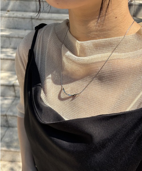 ISOOK（アイスー）の「【ISOOK / アイスー】スネークチェーンスライドネックレス  / メタルモチーフ レディース シルバー  ZOZOTOWN限定（ネックレス・レディース・シルバー・FREE）」の14枚目の写真