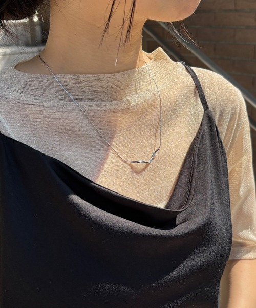 ISOOK（アイスー）の「【ISOOK / アイスー】スネークチェーンスライドネックレス  / メタルモチーフ レディース シルバー  ZOZOTOWN限定（ネックレス・レディース・シルバー・FREE）」の18枚目の写真