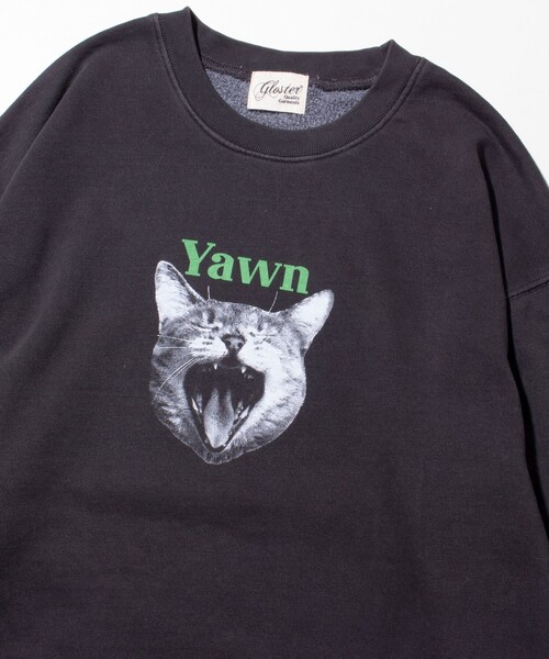 GLOSTER（グロスター）の「【GLOSTER/グロスター】DOG&CAT 犬猫プリント ピグメント クルーネックスウェット（スウェット・メンズ・ブラック系その他3/ブラック系その他4/ブラック系その他6/ブラック系その他/ブラック系その他2/ブラック系その他5・S/M/L）」の9枚目の写真