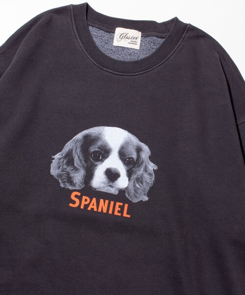 GLOSTER（グロスター）の「【GLOSTER/グロスター】DOG&CAT 犬猫プリント ピグメント クルーネックスウェット（スウェット・メンズ・ブラック系その他3/ブラック系その他4/ブラック系その他6/ブラック系その他/ブラック系その他2/ブラック系その他5・S/M/L）」の3枚目の写真