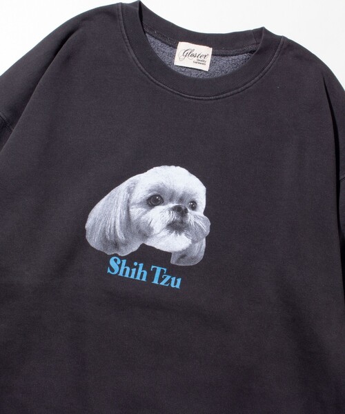 GLOSTER（グロスター）の「【GLOSTER/グロスター】DOG&CAT 犬猫プリント ピグメント クルーネックスウェット（スウェット・メンズ・ブラック系その他3/ブラック系その他4/ブラック系その他6/ブラック系その他/ブラック系その他2/ブラック系その他5・S/M/L）」の4枚目の写真