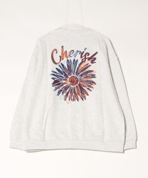 ATELANE（アテレーン）の「ATELANE/コットン裏毛「フラワー」「トラ」バック刺繍プルオーバー（スウェット）」