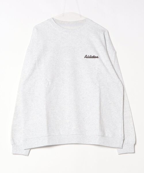 ATELANE（アテレーン）の「ATELANE/コットン裏毛「フラワー」「トラ」バック刺繍プルオーバー（スウェット・メンズ・アッシュグレー/ブルー/チャコールグレー/グレー系その他・MEDIUM/LARGE/X-LARGE）」の7枚目の写真