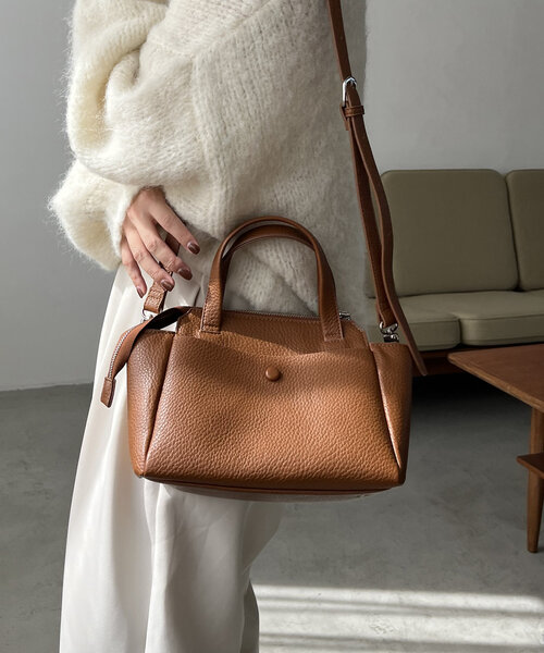 CAPRICIEUX LE'MAGE（カプリシューレマージュ）の「ポーチSETミニボストンバッグ（ショルダーバッグ・レディース・ブラック/ライトベージュ/キャメル・FREE）」の12枚目の写真