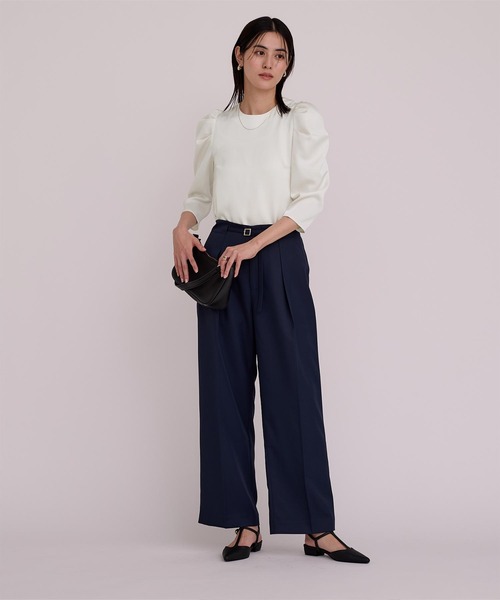 セール】サテンタックスリーブプルオーバー（Tシャツ/カットソー