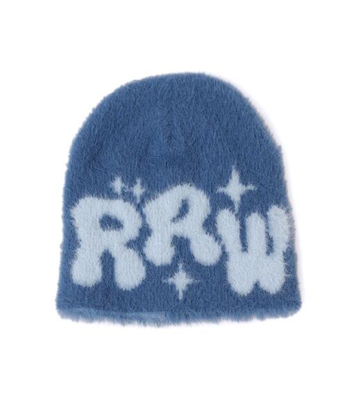 WEGO（ウィゴー）の「WEGO/シャギーキラキラロゴニットキャップ（ニットキャップ/ビーニー・レディース・オレンジ/ブラック/ブルー/グレー・FREE）」の12枚目の写真