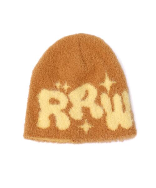 WEGO（ウィゴー）の「WEGO/シャギーキラキラロゴニットキャップ（ニットキャップ/ビーニー・レディース・オレンジ/ブラック/ブルー/グレー・FREE）」の13枚目の写真