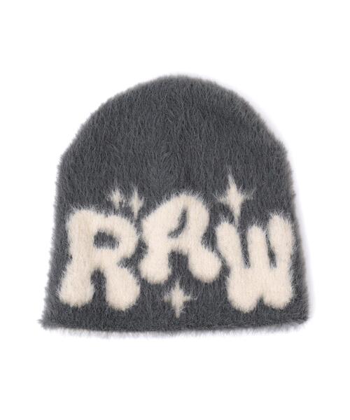 WEGO（ウィゴー）の「WEGO/シャギーキラキラロゴニットキャップ（ニットキャップ/ビーニー・レディース・オレンジ/ブラック/ブルー/グレー・FREE）」の14枚目の写真