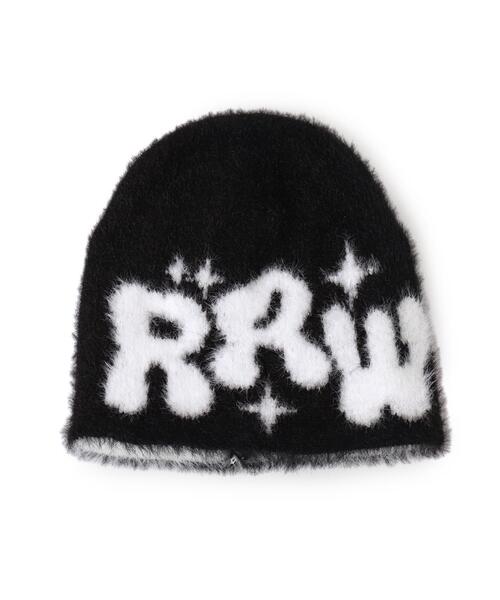 WEGO（ウィゴー）の「WEGO/シャギーキラキラロゴニットキャップ（ニットキャップ/ビーニー・レディース・オレンジ/ブラック/ブルー/グレー・FREE）」の15枚目の写真