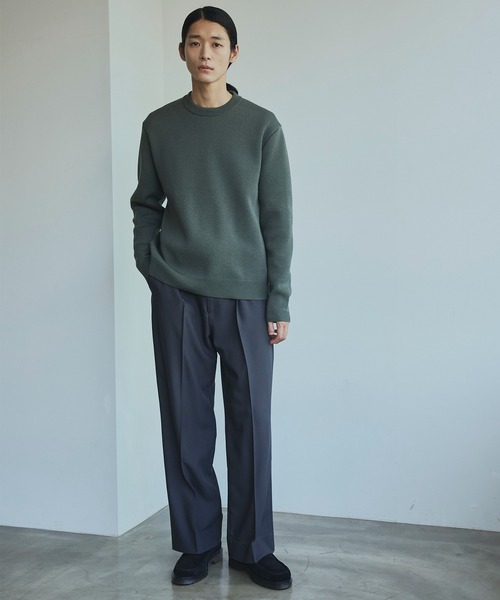 バウンドウールミラノリブクルーニット（ニット/セーター）｜PUBLIC