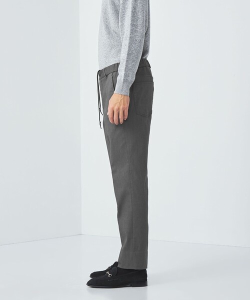 green label relaxing【美品】イージースラックス グレー L green label relaxing スラックス 「WEB限定」JUST fit サッカー