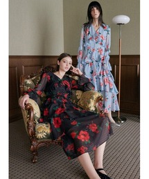 COEL | ローズプリントティアードワンピース(ワンピース)