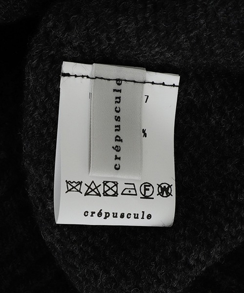 crepuscule（クレプスキュール）の「crepuscule / クレプスキュール : WG Turtle Neck : 2403-017[COR]（Tシャツ/カットソー・メンズ・グレー系その他・1/2）」の4枚目の写真
