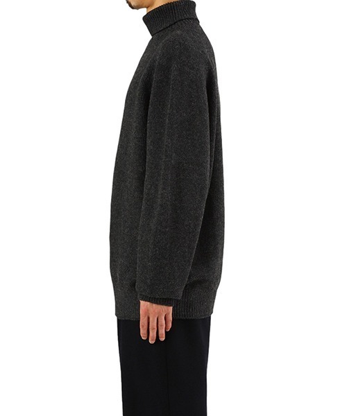 crepuscule（クレプスキュール）の「crepuscule / クレプスキュール : WG Turtle Neck : 2403-017[COR]（Tシャツ/カットソー・メンズ・グレー系その他・1/2）」の6枚目の写真
