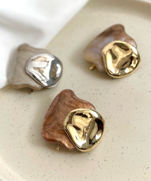 KuKuLu TOKYO/ニュアンス メタル×アクリル ポニーフック