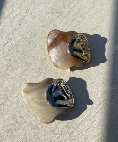 KuKuLu TOKYO/ニュアンス メタル×アクリル ポニーフック/ヘアカフ