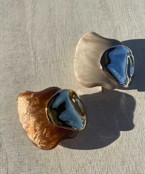 KuKuLu TOKYO/ニュアンス メタル×アクリル ポニーフック/ヘアカフ