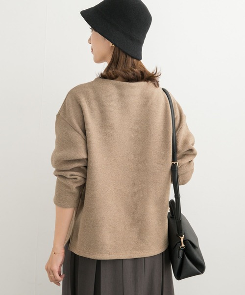URBAN RESEARCH DOORS(アーバンリサーチドアーズ)の「メランジ裏起毛ボトルネックプルオーバー(その他トップス・レディース・ベージュ/ネイビー/チャコールグレー・MEDIUM)」の6枚目の写真