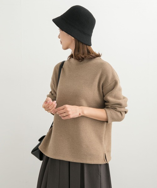 URBAN RESEARCH DOORS(アーバンリサーチドアーズ)の「メランジ裏起毛ボトルネックプルオーバー(その他トップス・レディース・ベージュ/ネイビー/チャコールグレー・MEDIUM)」の10枚目の写真