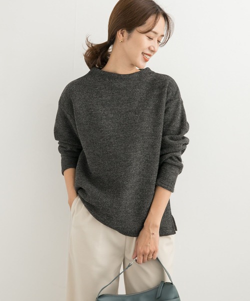 URBAN RESEARCH DOORS(アーバンリサーチドアーズ)の「メランジ裏起毛ボトルネックプルオーバー(その他トップス・レディース・ベージュ/ネイビー/チャコールグレー・MEDIUM)」の18枚目の写真