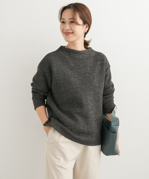 URBAN RESEARCH DOORS(アーバンリサーチドアーズ)の「メランジ裏起毛ボトルネックプルオーバー(その他トップス・レディース・ベージュ/ネイビー/チャコールグレー・MEDIUM)」の20枚目の写真