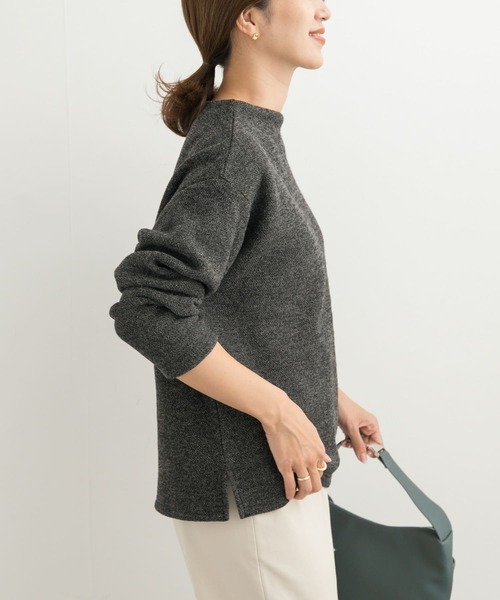 URBAN RESEARCH DOORS(アーバンリサーチドアーズ)の「メランジ裏起毛ボトルネックプルオーバー(その他トップス・レディース・ベージュ/ネイビー/チャコールグレー・MEDIUM)」の21枚目の写真