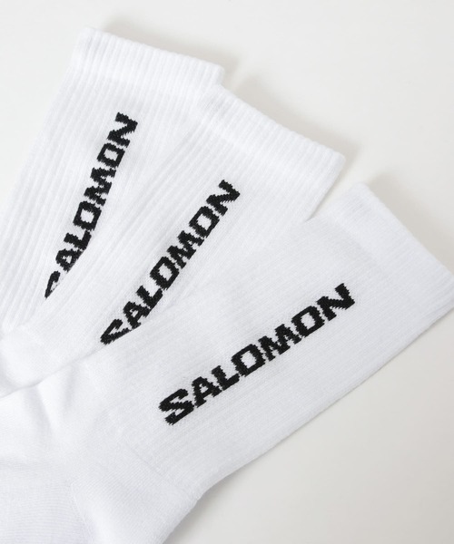 SALOMON（サロモン）の「SALOMON　EVERYDAY CREW 3-PACK（ソックス/靴下・メンズ・ホワイト・LARGE）」の5枚目の写真
