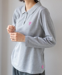 K-SWISS（ケースイス）の「【K-SWISS/ケースイス】鹿の子ワンポイント長袖ポロシャツ（ポロシャツ）」
