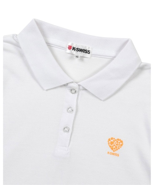 K-SWISS（ケースイス）の「【K-SWISS/ケースイス】鹿の子ワンポイント長袖ポロシャツ（ポロシャツ・レディース・グレー/ブラック/ネイビー/ホワイト・MEDIUM/LARGE/X-LARGE）」の17枚目の写真