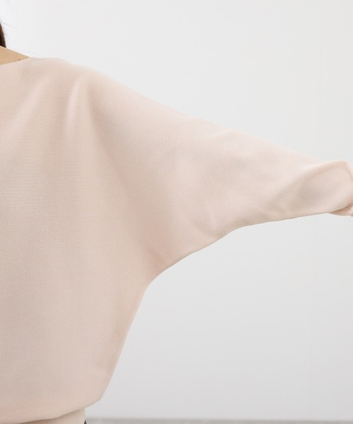 ROPE' PICNIC(ロペピクニック)の「【洗濯機OK・アンチピリング】マシュマロ袖パールドルマンニット(ニット/セーター・レディース・ブラック/ライトグレー/ベージュ系その他4/ブルー系その他6/ピンク系その他2・40/38)」の16枚目の写真